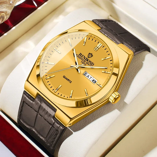 Luckacco New Casual Business Fashion Quartz Wristwatches Movement Silver Clock Men Luxury Watch Automatic Watches Mens Gifts Reloj Hombre