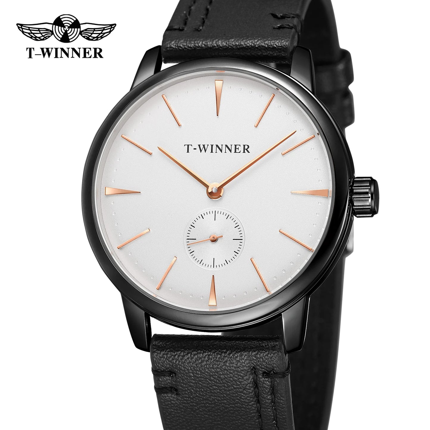 luckacco winner official original replica watch thin mechanical watches for men waterproof elegant fashion classics wristwatch clock