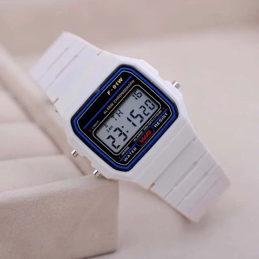 Luckacco Fashion Mens Watch Digital Led Luxury Stainless Steel Square Wristwatch Electronic Watches for Men Female Clock Reloj Hombre
