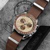 Luckacco CADISEN New Men's Watches Luxury Quartz Wrist Watch For Men Sapphire AR Coated Crystal Canvas VK68 Speed Chronograph Automatic