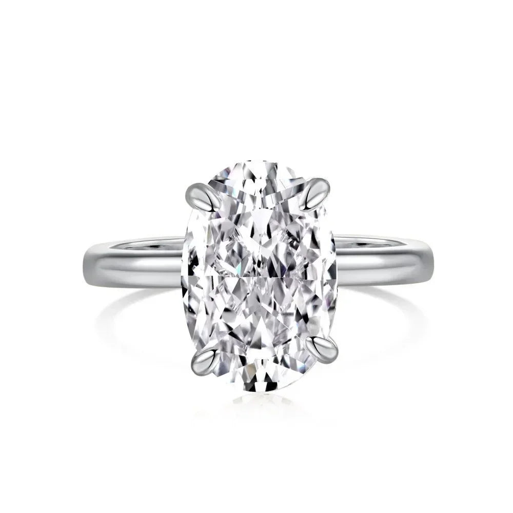 luckacco style wedding high luxury oval women ring anillos high-end versatile design jewelry anillos de mujer rings for women кольцо