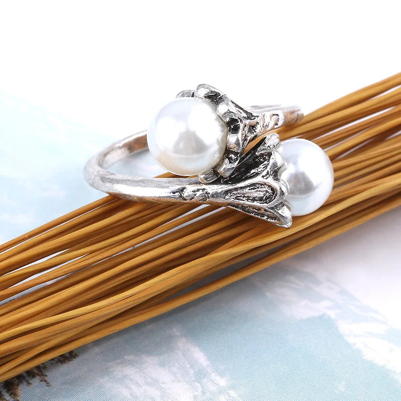 luckacco daenerys targaryen rings for men women game of thrones vintage beads adjustable ring fans party jewelry gift