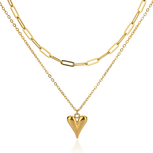 Luckacco Zircon Heart Cross Necklaces For Women Vintage Geometric Surrounded By Vines Choker Necklace Aesthetic Fashion Jewelry Gift 2025