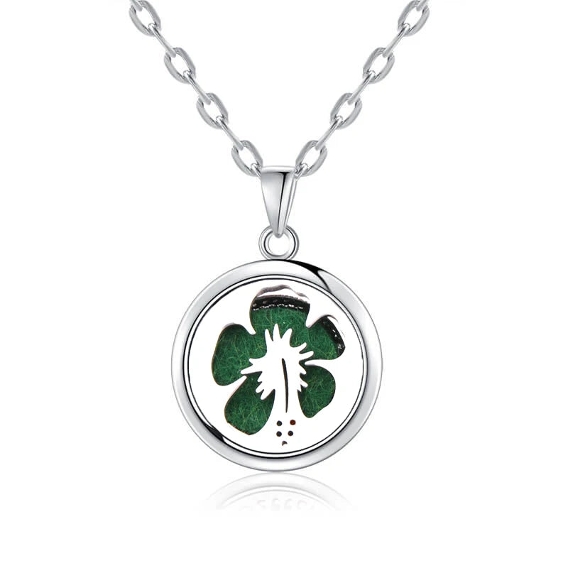 luckacco new tree of life aromatherapy necklace stainless steel essential oil diffuser amulet perfume locket pendant women jewelry gift