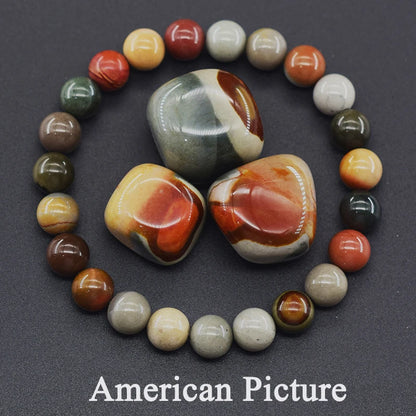 Luckacco Fluorite Bracelet with Natural Stones 6 8 10mm Beads Charm Jewelry for Women Amethyst Crystal Agates Beads Energy Healing Bangle