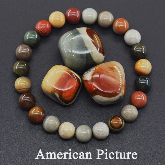 Luckacco Fluorite Bracelet with Natural Stones 6 8 10mm Beads Charm Jewelry for Women Amethyst Crystal Agates Beads Energy Healing Bangle