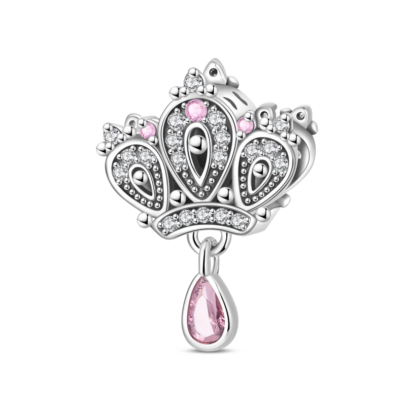 luckacco crown charms skull bead original 925 sterling silver inlaid zirconium pendants fit bracelet necklace jewelry lover gift