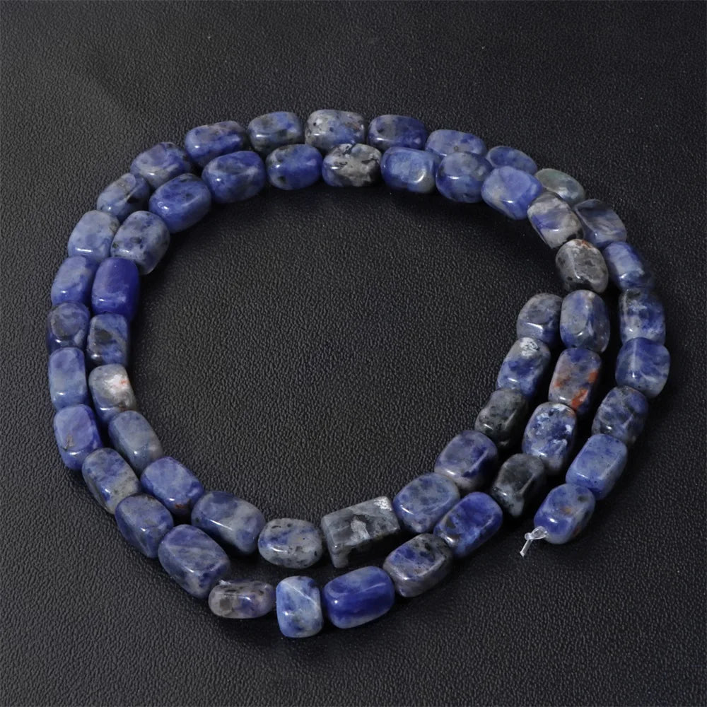 luckacco 4x6mm rectangle stone beads natural aventurine square shape crystal loose beads for jewelry making diy charm bracelet necklace