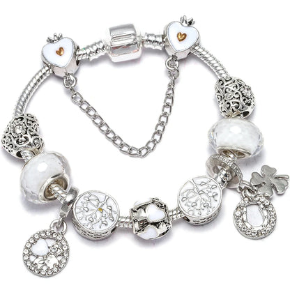 Luckacco 16cm-21cm Luxury Cutterfly Snake Chain Bracelet Fit DIY Brand Bracelets For Women Men Jewelry Gift 2024 New Trend 41 Styles