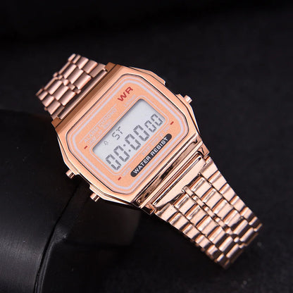 Luckacco F91W Luxury Watch Waterproof Retro Digital Stainless Steel Sports Military Watches Men Women Electronic Wrist Watches Clock