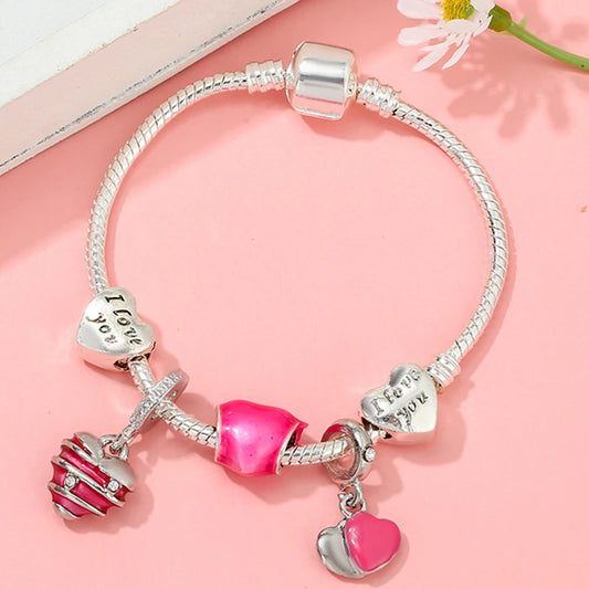 Luckacco 16cm-21cm Luxury Cutterfly Snake Chain Bracelet Fit DIY Brand Bracelets For Women Men Jewelry Gift 2024 New Trend 41 Styles