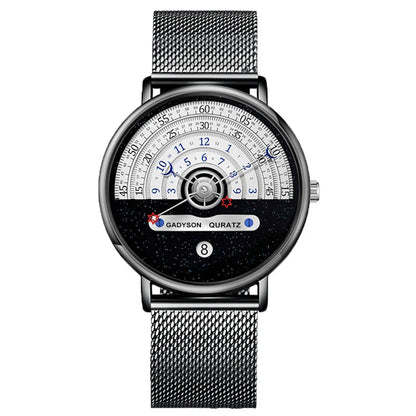 Luckacco Men's Starry sky Creativity Calendar Watches Casual Sport Watch For Men Quartz WristWatch Relogio Masculino
