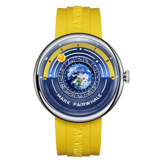 Luckacco Mark Fairwhale 5700 Creative Fashion Men's Watches Waterproof Globe Boy Cool Silicone Top Brand Quartz Watch For Men