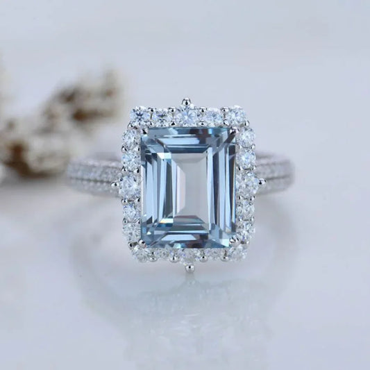 Luckacco New retro alloy luxuriously decorated women's engagement ring