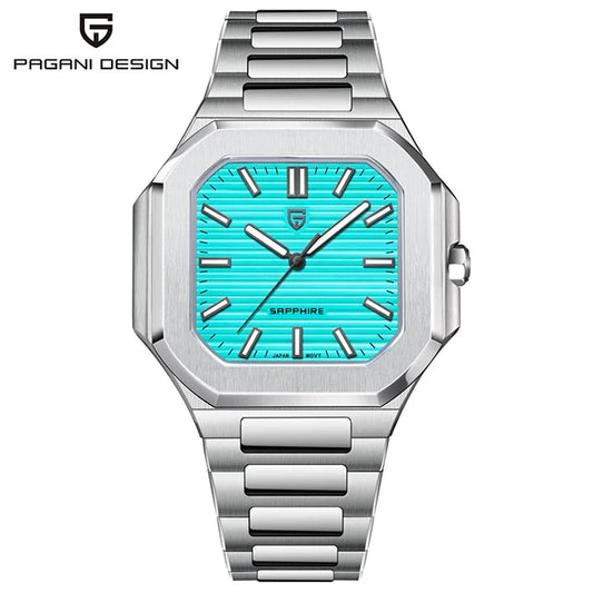 Luckacco PAGANI DESIGN New Quartz Men's Watch Stainless Steel Sports Waterproof Men Watches Luxury Fashion Sapphire Glass Watch For Men's