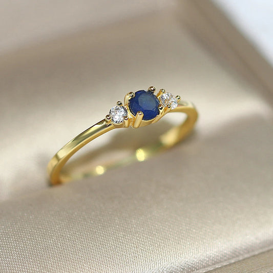 Luckacco ZHOUYANG Slim Wedding Dainty Rings For Women Delicate Cubic Zirconia Light Gold Color Proposal Finger Gift Fashion Jewelry R872