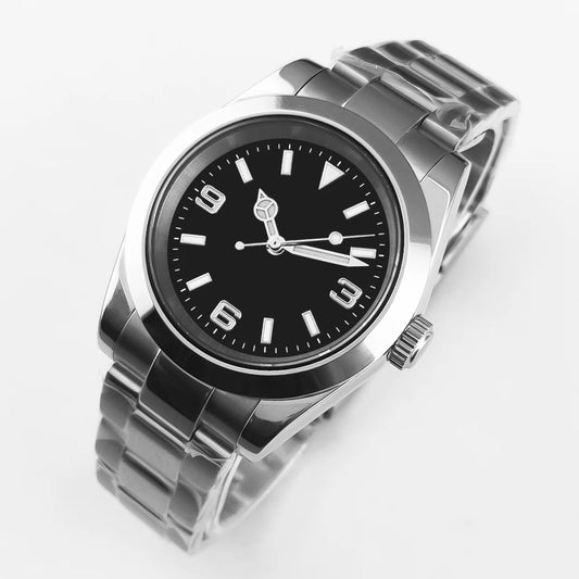 Luckacco 36mm/39mm NH35 Movement Mechanical Wristwatches Stainless Steel Men Watch Sapphire Glass 10BARS for Men Women Watches reloj