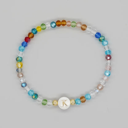 Luckacco Go2Boho Crystal Shell Letter A-Z Bracelets for Women Boho Summer Beach Lucky Fashion Trend Jewelry Accessories Surprise Gifts
