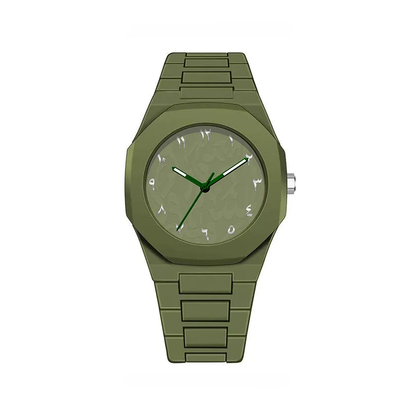 luckacco classic men women watch simple plastic strap color quartz watches exquisite business round dial wristwatch men clock gifts