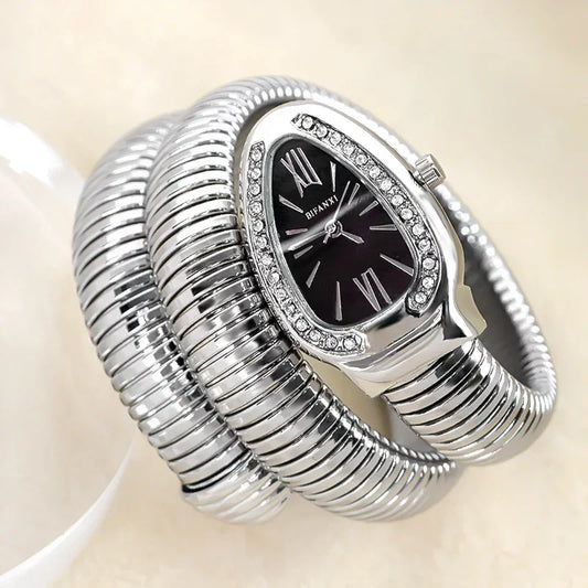 Luckacco High-quality Luxury Women Quartz Watch Bracelet Stainless Steel Wristwatch Fashion Gold Ladies Watches Clock Relógio Feminino
