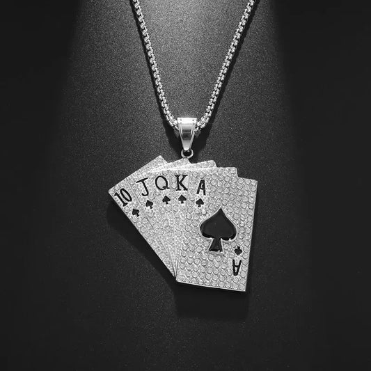 Luckacco Hip Hop Ice Out Zircon Letter Otf Letter Pendant Necklace for Men and Women Fashion Rock Party Jewelry Gift