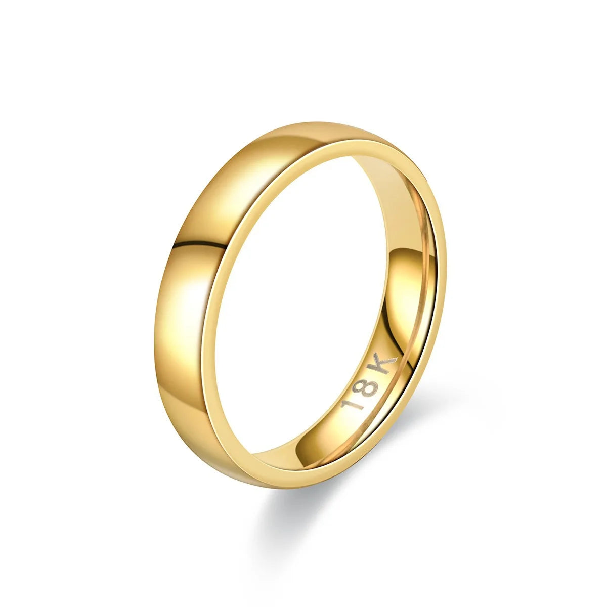 luckacco gold plated ring colour fashion women's simple couple's wedding ring engagement jewellery gift