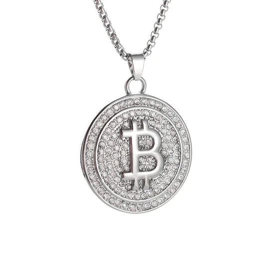 Luckacco Hip Hop Ice Out Zircon Letter Otf Letter Pendant Necklace for Men and Women Fashion Rock Party Jewelry Gift