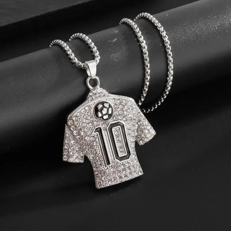 luckacco hip hop ice out zircon letter otf letter pendant necklace for men and women fashion rock party jewelry gift