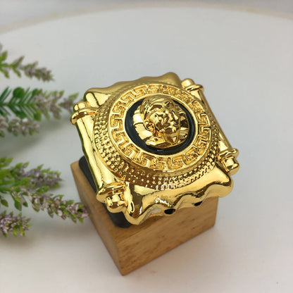Luckacco Yuminglai Fashion Oversize Party Ring Light Weight Ring For Women Free Delivery Big Exaggeration Wedding Ring Gift FHK18779