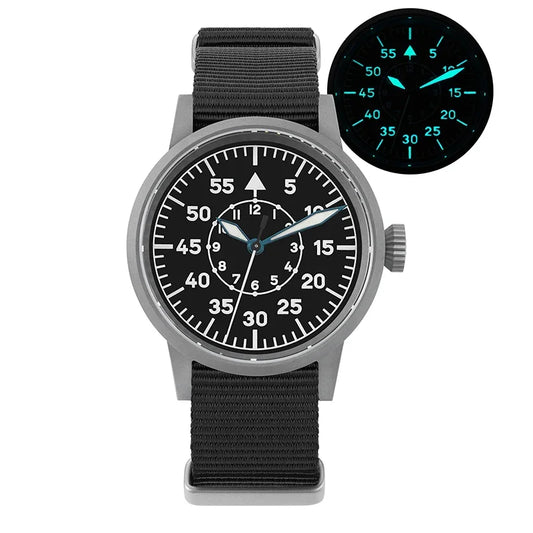 Luckacco Militado ML10 Quartz Watch VH31 Sweeping Second Movement Sapphire Crystal BGW9 Luminous 10Bar Waterproof 36.9mm Vintage Watches