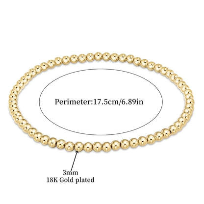 Luckacco Vlen Shell Pearl Bracelet With 18K Gold Plated Beaded Bracelets for Women Boho Summer Dainty Stackable Pulseras Jewelry