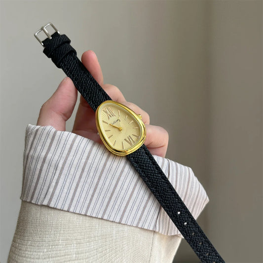 Luckacco Luxury Brand Women Snake Dial Watch Ladies Fashion Red Leather Strap Quartz Wristwatch Female Gift  Clock Relogio