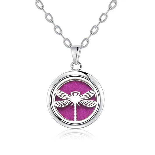 Luckacco New Tree Of Life Aromatherapy Necklace Stainless Steel Essential Oil Diffuser Amulet Perfume Locket Pendant Women Jewelry Gift