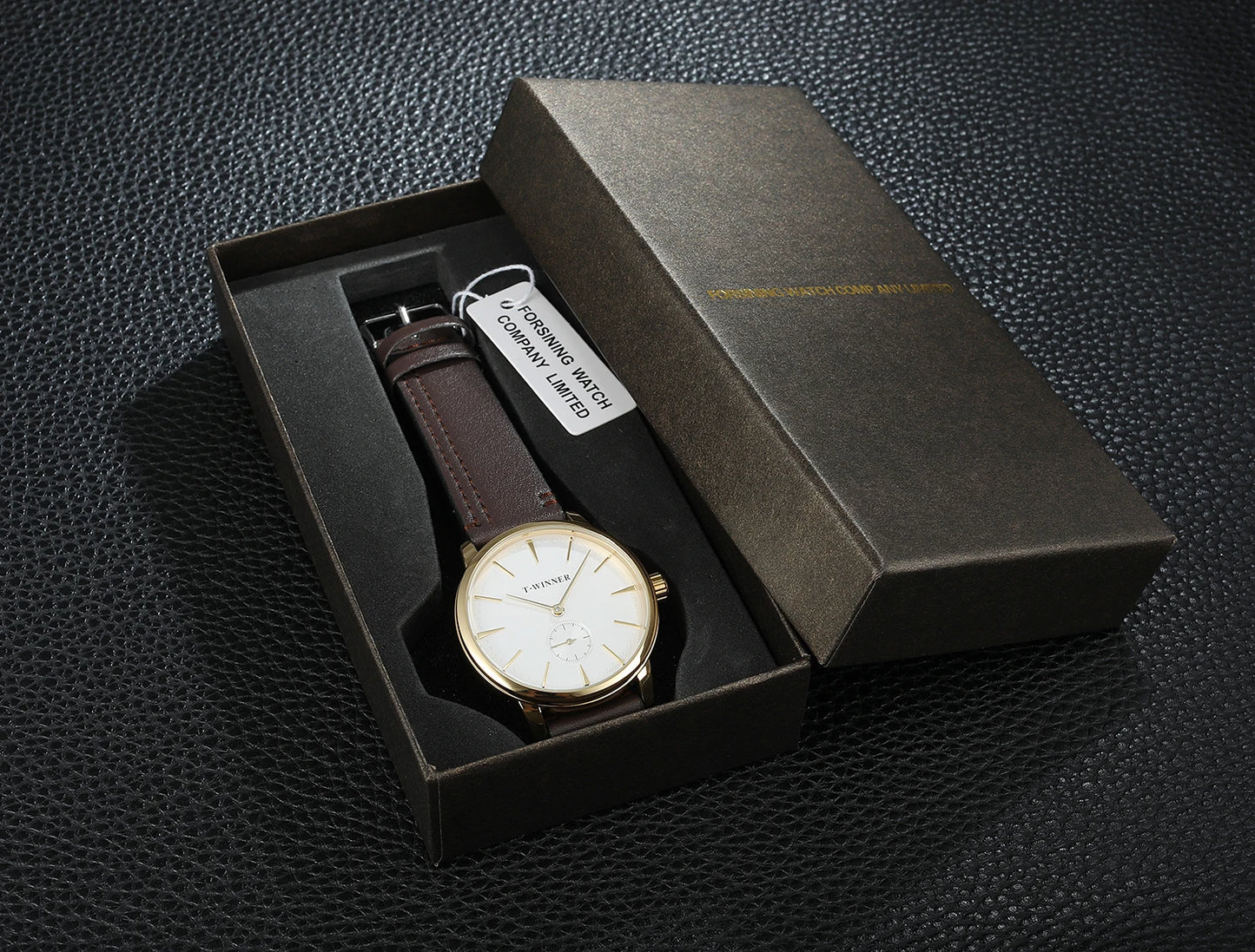 luckacco winner official original replica watch thin mechanical watches for men waterproof elegant fashion classics wristwatch clock