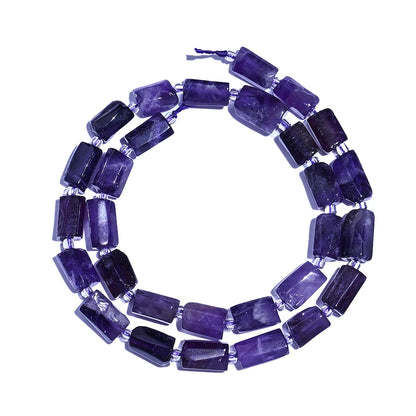 Luckacco 8MMx12MM Natural Stone Tube Beads, ,for Jewelry Making Bracelets Necklaces Earrings DIY Holiday Gifts