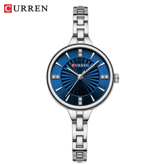 Luckacco CURREN Luxury Women Bracelet Quartz Watches For Women Magnetic Watch Ladies Sports Dress Wrist Watch Clock Relogio Feminino