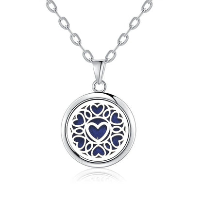 Luckacco New Tree Of Life Aromatherapy Necklace Stainless Steel Essential Oil Diffuser Amulet Perfume Locket Pendant Women Jewelry Gift