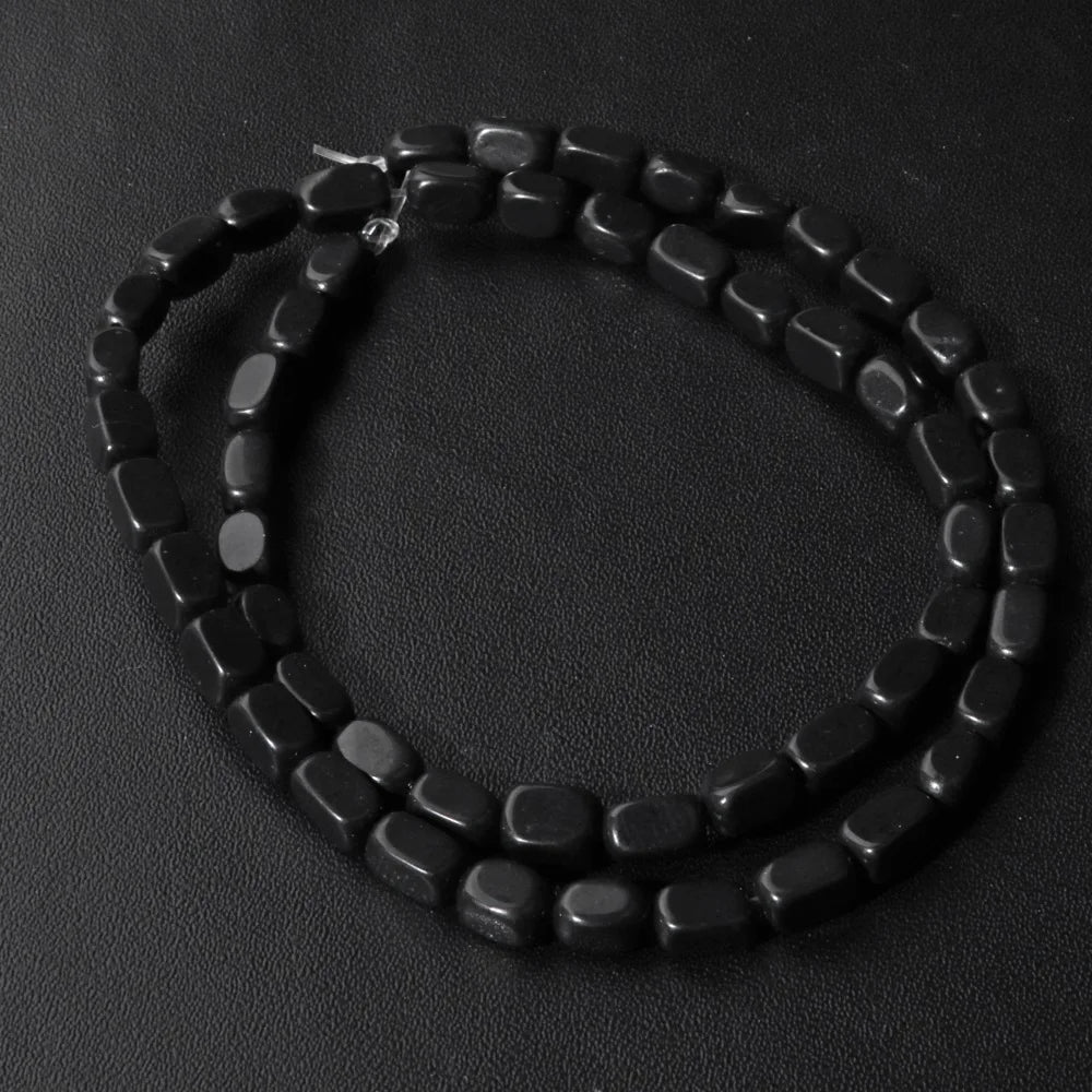 luckacco 4x6mm rectangle stone beads natural aventurine square shape crystal loose beads for jewelry making diy charm bracelet necklace