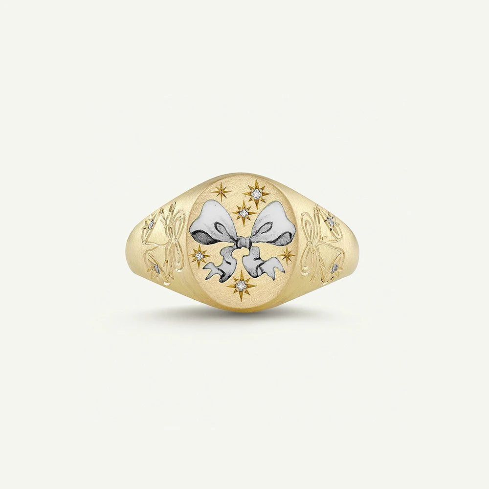 luckacco 2025 new finger ring copper gold color plated metal tarot enamel stainless steel rings for women jewelry