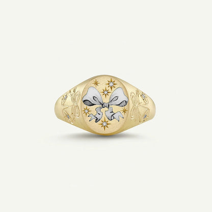 Luckacco 2025 New Finger Ring Copper Gold Color Plated Metal Tarot Enamel Stainless Steel Rings for Women Jewelry