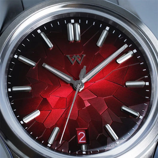 Luckacco WM Watch Automatic Mechanical Watch NH35 Glacier Series 100M Water Resistant AR Coated Sapphire Welly Merck Watches For Man 226M