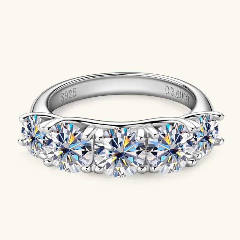 luckacco s925 sterling silver moissanite ring sparkling lab diamond engagement band for women wedding fine jewelry gifts
