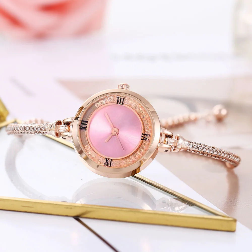 luckacco fashion women's watch fine strap female analog quartz watches clock relojes