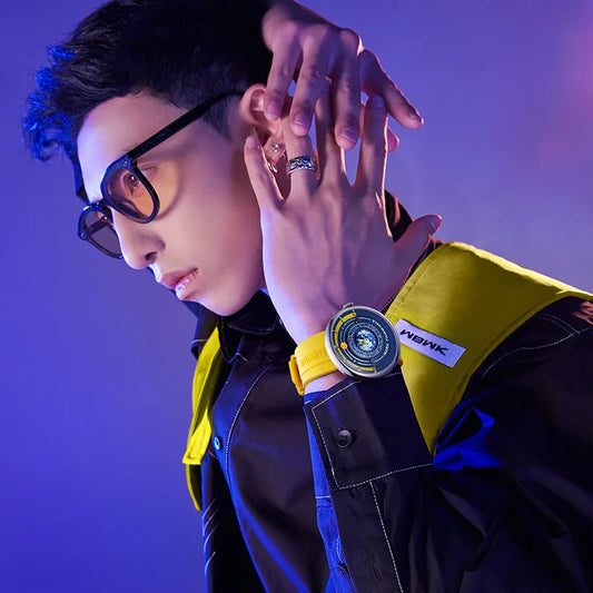 Luckacco Mark Fairwhale 5700 Creative Fashion Men's Watches Waterproof Globe Boy Cool Silicone Top Brand Quartz Watch For Men