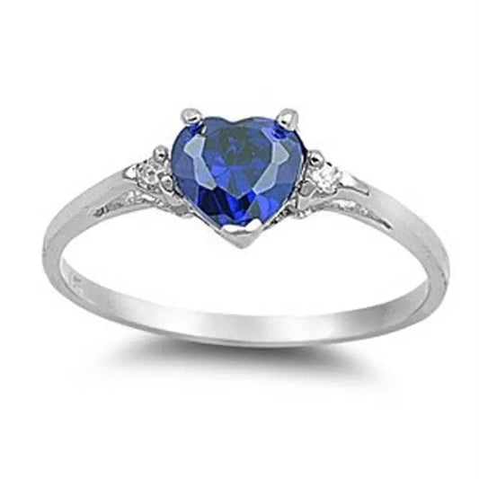 Luckacco Romantic Pink Heart shaped Ring for Female Cubic Zirconia Bridal Wedding Party  with Minimalist Fashion Jewelry Accessories