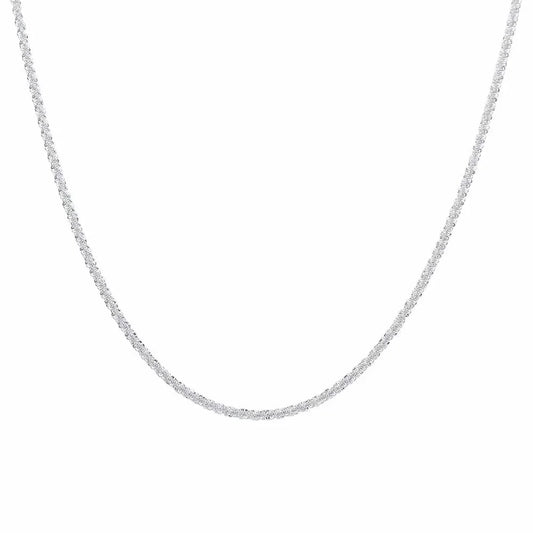 Luckacco Popular 925 Sterling Silver Cross Zircon Necklace Personalized Geometric Pendant Choker Birthday Party Gift Women's Fine Jewelry