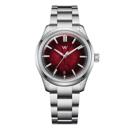 Luckacco WM Watch Automatic Mechanical Watch NH35 Glacier Series 100M Water Resistant AR Coated Sapphire Welly Merck Watches For Man 226M