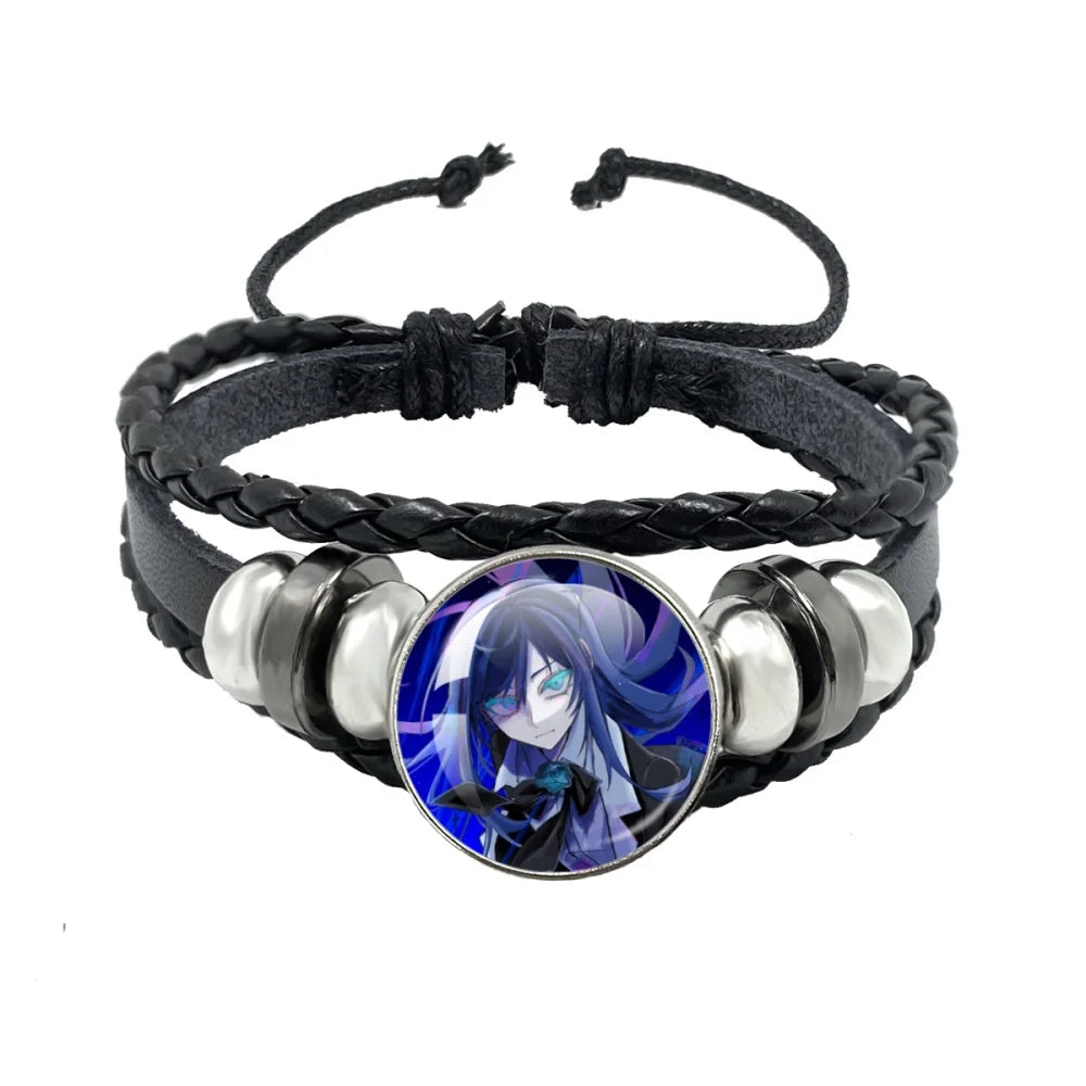 luckacco i love ado bracelets ado kyogen x uta glass bracelets art multilayer braided bracelets bangles jewelry ornament accessories fans