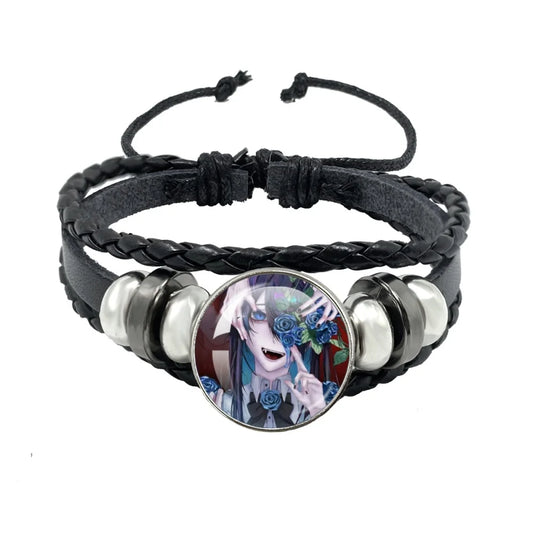 Luckacco I Love Ado Bracelets Ado Kyogen X Uta Glass Bracelets Art Multilayer Braided Bracelets Bangles Jewelry Ornament Accessories Fans