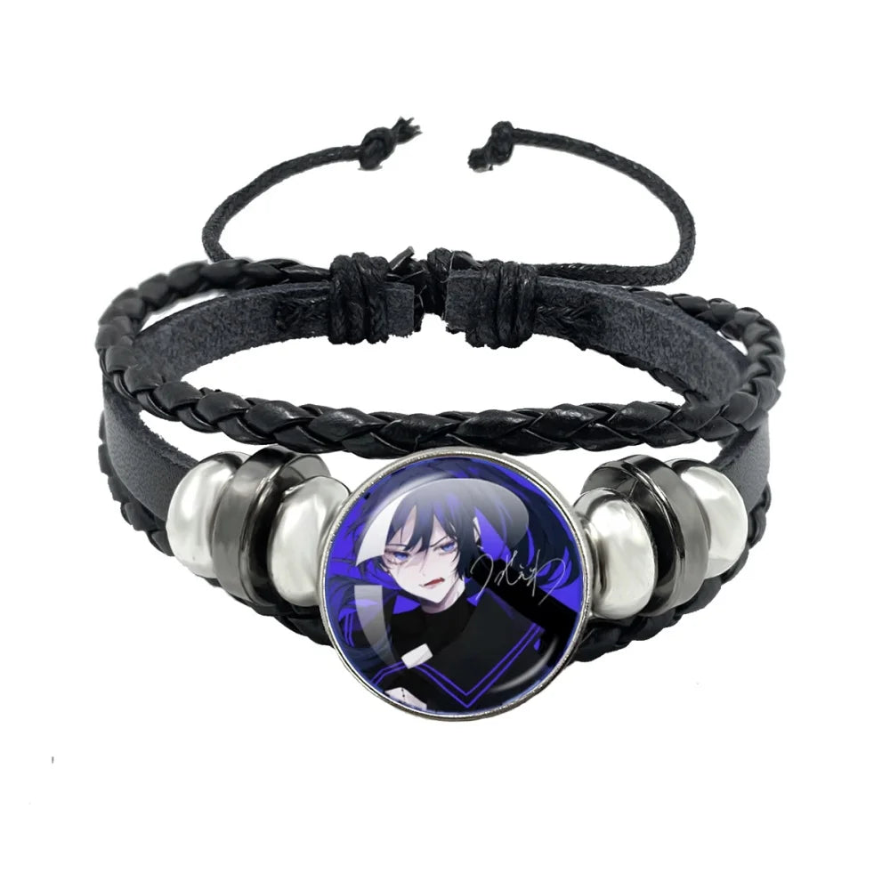 luckacco i love ado bracelets ado kyogen x uta glass bracelets art multilayer braided bracelets bangles jewelry ornament accessories fans